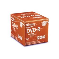 Memorex 16x DVD-R Media - 4.7GB - 2 Pack