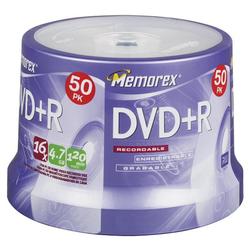 Memorex 16x DVD+R Media - 4.7GB - 50 Pack (5619)