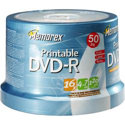 Memorex 16x DVD-R Media - 4.7GB - 50 Pack