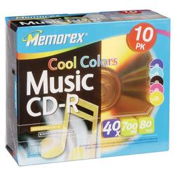 Memorex 40x CD-R Media - 700MB - 10 Pack