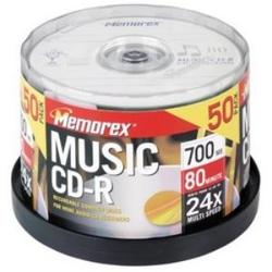 Memorex 40x CD-R Media - 700MB - 120mm Standard - 50 Pack Spindle