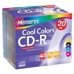 Memorex 48x CD-R Media - 700MB - 20 Pack