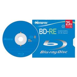 Memorex Blu-ray Disc 25GB Single Layer - 2X Rewritable 10mm Jewel Case