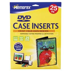 Memorex CD/DVD Case Insert - Matte - 25 x Inserts (713)