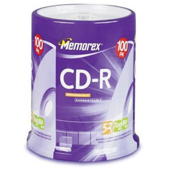 Memorex CD-R 52x 700MB 80min (100 Pack) Spindle