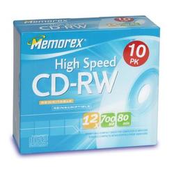 Memorex CD-RW Media - 700MB - 10 Pack
