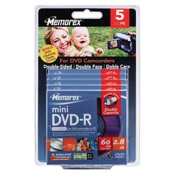 Memorex DVD-R Media - 2.8GB - 5 Pack