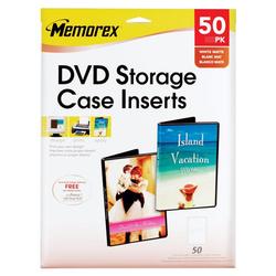Memorex DVD Storage Case Inserts - Matte - 50 x Inserts