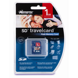 Memorex TravelCard 1GB Secure Digital Card - 1 GB