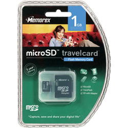 Memorex TravelCard 1GB microSD Card - 1 GB