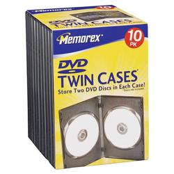Memorex Twin Storage DVD Cases - Book Fold - 2 CD/DVD