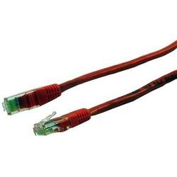MICRO CONNECTORS Micro Connectors Cat. 5E UTP Patch Cable - 1 x RJ-45 - 1 x RJ-45 - 10ft - Red