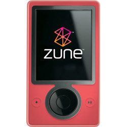 MICROSOFT- XBOX/ZUNE Microsoft Zune 30GB Digital Multimedia Device (Red)- Audio Player, Video Player, Photo Viewer, FM Tuner - 3 LCD - 30GB Hard Drive