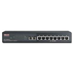 MILAN TECHNOLOGY Milan MIL-SM801G Managed 9-port Switch with Fixed Gigabit Port - 8 x 10/100Base-TX LAN, 1 x 1000Base-SX LAN