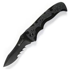 Columbia River Knife & Tool Mini My Tighe, Zytel Handle, Black Comboedge, Non-assisted