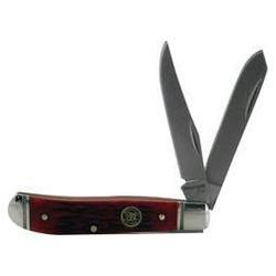 Wrangler Mini Trapper, Red Picked Bone Handle