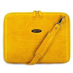 MOBILE EDGE LLC Mobile Edge Faux-Croc TechStyle Portfolio Case - Clam Shell - Shoulder Strap - EVA (Ethylene Vinyl Acetate) - Yellow