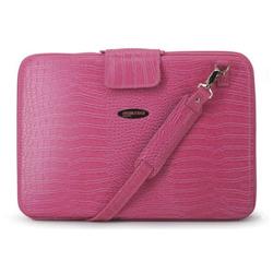 MOBILE EDGE LLC Mobile Edge Large Techstyle Faux-Croc Portfolio Laptop Computer Case (Pink)