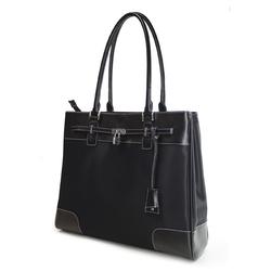 Mobile Edge Madison Tote Leather Notebook Case (Black)