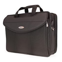 Mobile Edge Premium V-Load Notebook Case - Top Loading - Shoulder Strap - Nylon - Black (MEV17P)