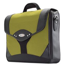 MOBILE EDGE LLC Mobile Edge Select Briefcase - Top Loading - Shoulder Strap, Handle - Leather - Yellow, Black
