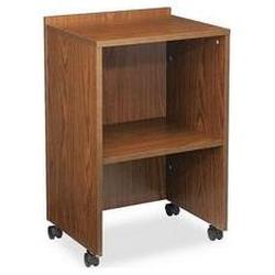 Amplivox Portable Sound Sys. Mobile Lectern Base/AV Cart, 21w x 18d x 33h, Walnut (APLS260WT)