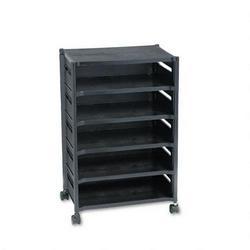 Iceberg Enterprises Mobile Mega Data Cart®, Ebony, 19w x 12-7/8d x 29-1/2h (ICE18091)