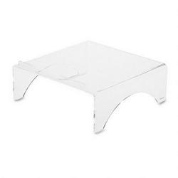 Kantek Inc Monitor Stand, Nonskid Feet, 13-1/2w x 13-1/2d x 4-3/4h, Clear Acrylic (KTKAMS350)