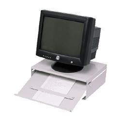 Master Products Monitor Stand With Copy Holder, Pearl Grey (MAT21318)