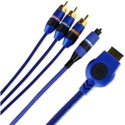Monster Cable GameLink 400 Component Video & Fiber Optic Audio Cable - 10ft - Blue