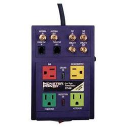 MONSTER POWER Monster Cable PowerCenter HTS 400, 4 Outlet Surge Suppressor - Receptacles: 4 - 1665J