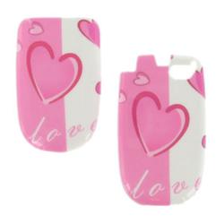 Wireless Emporium, Inc. Motorola C290 Pink Hearts Snap-On Protector Case Faceplate