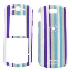 Wireless Emporium, Inc. Motorola L7c Stripes Snap-On Protector Case Faceplate