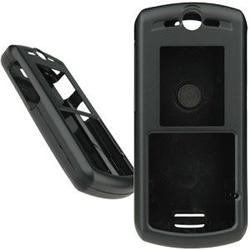 Wireless Emporium, Inc. Motorola SLVR L7c Rubberized Protector Case w/Clip (Black)