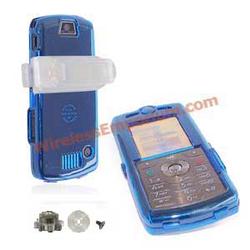 Wireless Emporium, Inc. Motorola SLVR L7c Trans. Blue Protector Case w/Clip