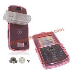 Wireless Emporium, Inc. Motorola SLVR L7c Trans. Pink Protector Case w/Clip