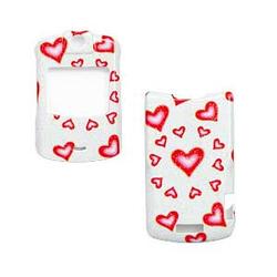 Wireless Emporium, Inc. Motorola V3/V3m/V3c Glitter Hearts Snap-On Protector Case Faceplate