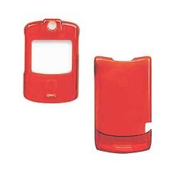 Wireless Emporium, Inc. Motorola V3/V3m/V3c Trans. Red Snap-On Protector Case Faceplate
