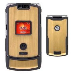 Wireless Emporium, Inc. Motorola V3xx Aluminum Gold Snap-On Protector Case Faceplate