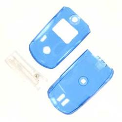 Wireless Emporium, Inc. Motorola V710/E815 Trans. Blue Snap-On Protector Case Faceplate