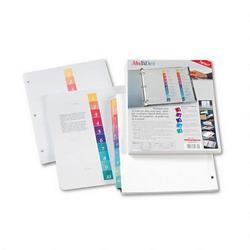 Wilson Jones/Acco Brands Inc. Multidex™ Quick Reference Index System, Multicolor Tabs Title 1-10, 12 Sets/Box (WLJ54730)
