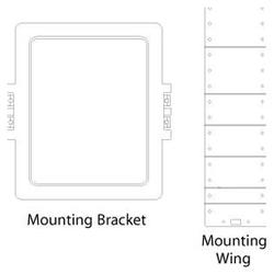 NHT iW4B (Ea) Pre-Construction and Mounting Bracket for iW4 Speaker