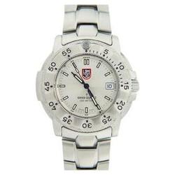 Luminox Navy Seal Steel Dive Watch, Silver Dial, Steel Bracelet