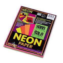 Riverside Paper Neon Bond Paper, 8-1/2 x 11, 24-lb., Assorted Colors, 100 Sheets/Pack (RIV04331)