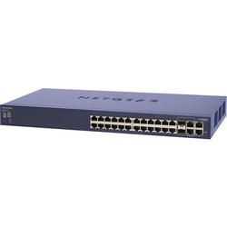 Netgear ProSafe FS728TS 24 Port 10/100 Stackable Smart Switch - 24 x 10/100Base-TX LAN, 4 x 10/100/1000Base-T