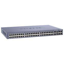 Netgear ProSafe FSM7352S 48-Port Managed Stackable Switch - 48 x 10/100Base-TX LAN, 4 x 10/100/1000Base-T