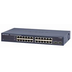 Netgear ProSafe JGS544F - 24 Port Gigabit Rackmount Switch with 2 Gigabit Slots