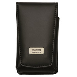 NIKON (SCANNER & DIGITAL CAMERAS) Nikon Digital Camera Leather Case - Leather - Black