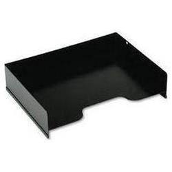 Buddy Products No-Post Stacking Desk Tray, Steel, Letter Size, Black (BDY4084)