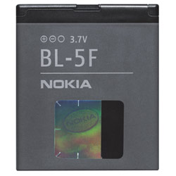 NOKIA ENHANCEMENTS Nokia BL-5F Lithium Ion Cell Phone Battery - 3.7V DC - Cell Phone Battery